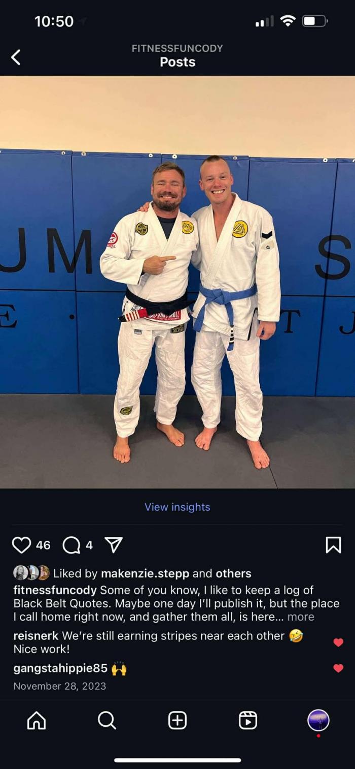 Blue belt · December 10, 2020 · Promoted by Professor Steve Haydock