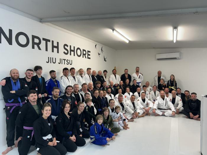 Club grading at North Shore BJJ in Newquay, Feb 21st 2025