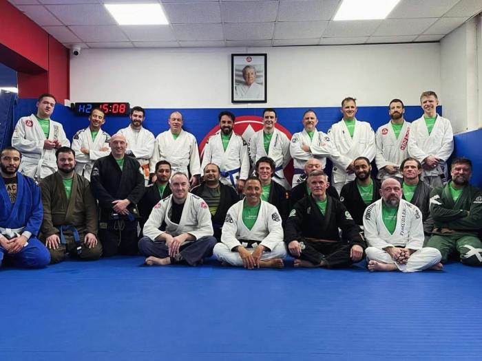 Cybersecurity x BJJ Networking event held at Gracie Barra Oval, March 5th 2024