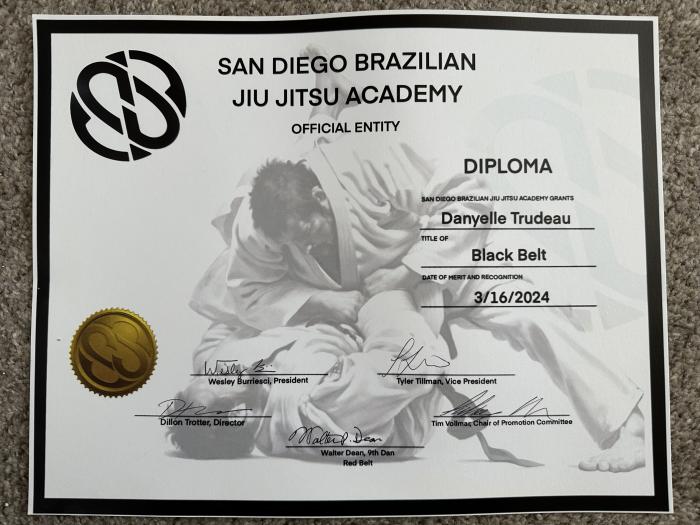 Black belt · March 16, 2024 · Promoted by Tim Vollmar