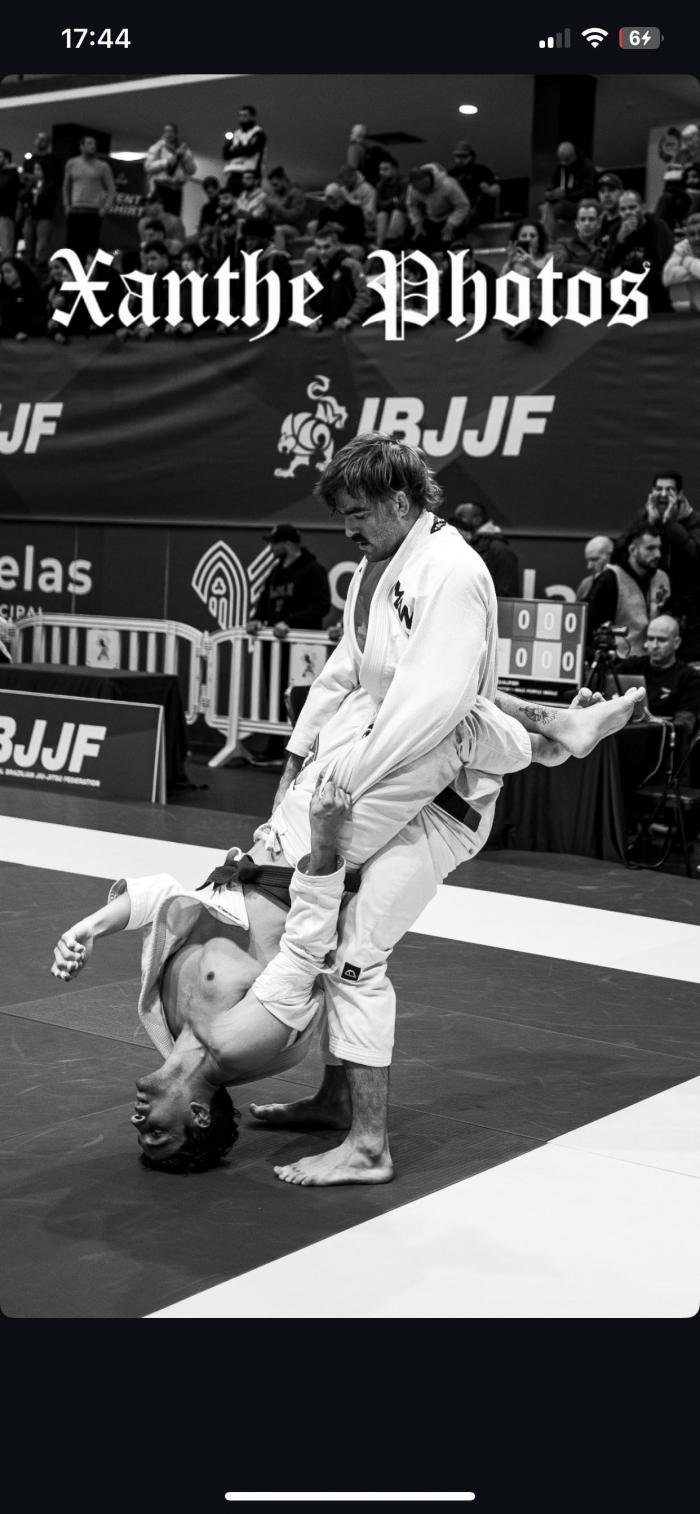 Last competition as a purple belt (EU IBJJF championship) - didn't end up as planned though...