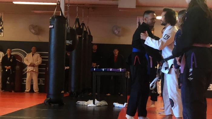 Blue belt · August 6, 2022 · Promoted by Eric Gutierrez 303 Training center