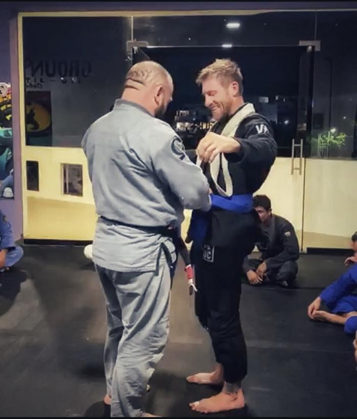 Blue belt · February 28, 2022 · Promoted by Tre Herrera at Ground Dwellers