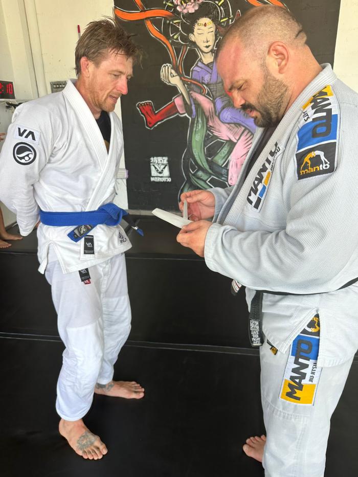 Blue belt · February 28, 2022 · Promoted by Tre Herrera at Ground Dwellers