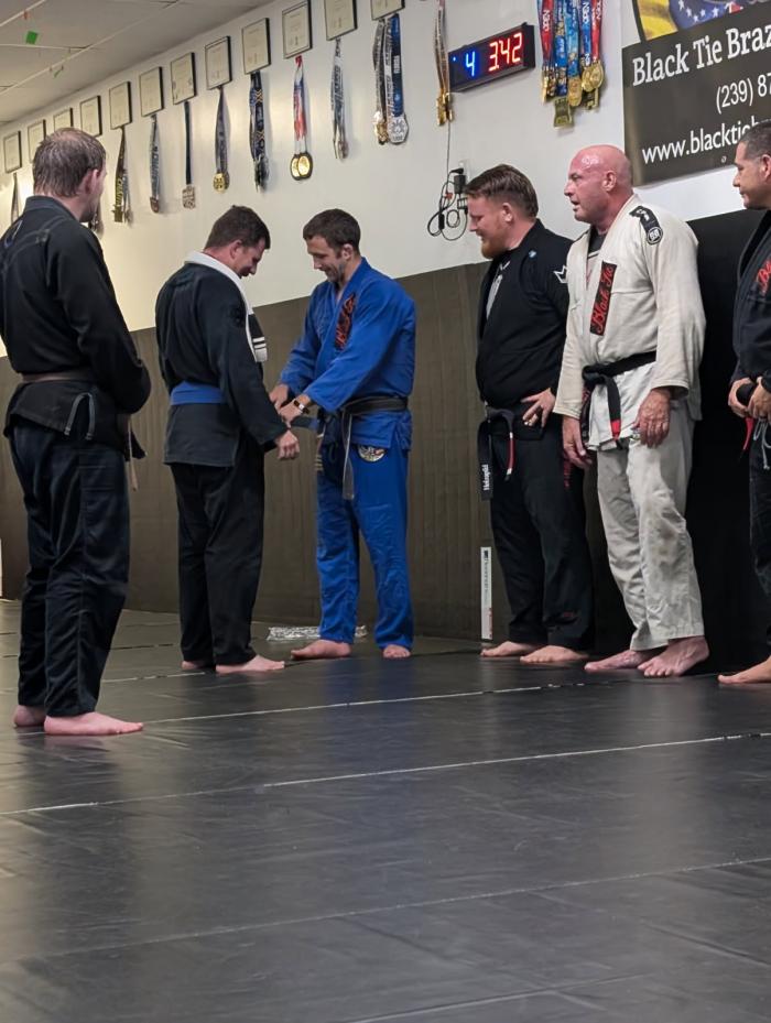 Blue belt · March 19, 2025 · Promoted by Corey Brown