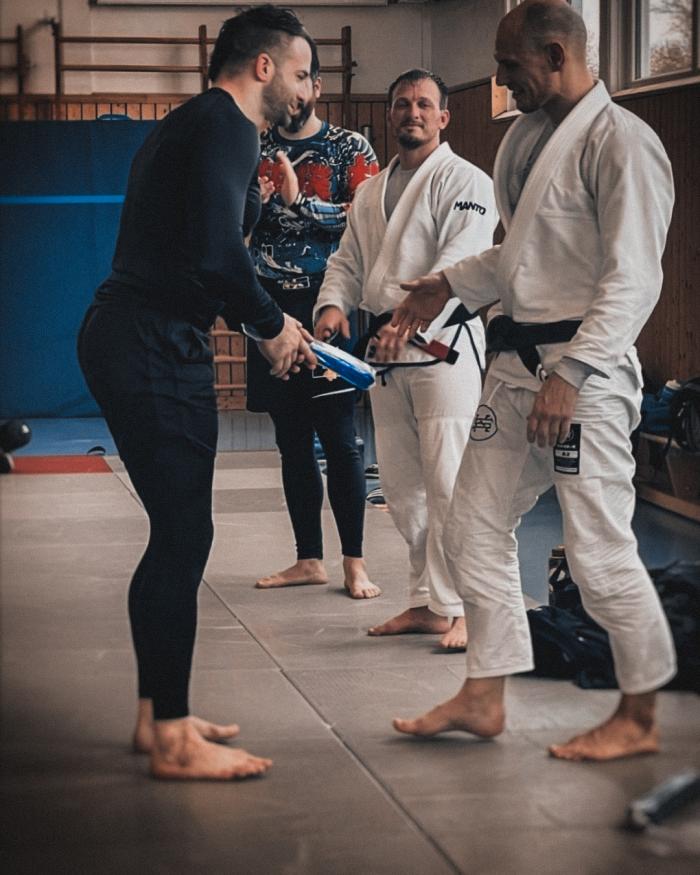 Bluebelt ceremony, Grappling Pandas, Wittlich Germany