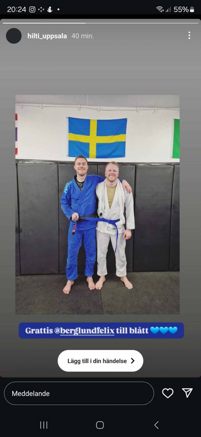 Blue belt · December 30, 2024 · Promoted by Nils Norlander