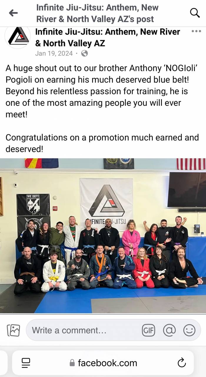 Blue belt · January 19, 2024 · Promoted by Joshua Stockman