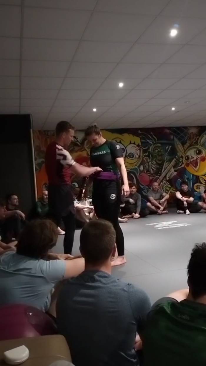 Purple belt · April 5, 2025 · Promoted by Tom Halpin