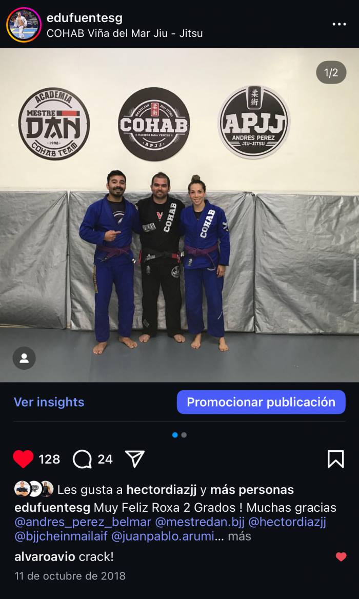Purple belt · December 23, 2017 · Promoted by Andres Perez Belmar