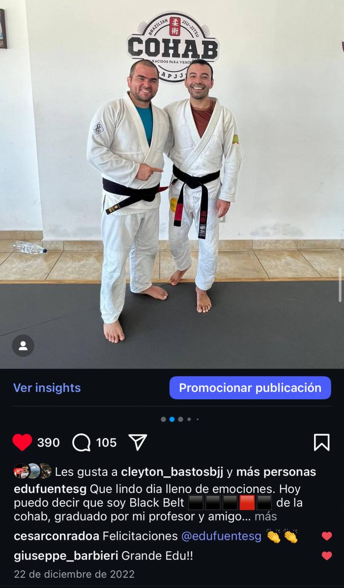 Black belt · December 22, 2022 · Promoted by Andres Perez Belmar