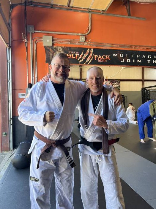 Black belt promotion day along slide my good friend