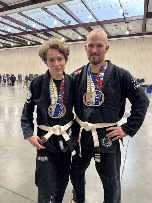 2025 AGF Chattanooga Championships (4/12/25) - My son and me after competing