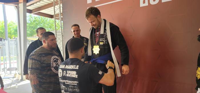 Blue belt · April 10, 2021 · Promoted by James Markle