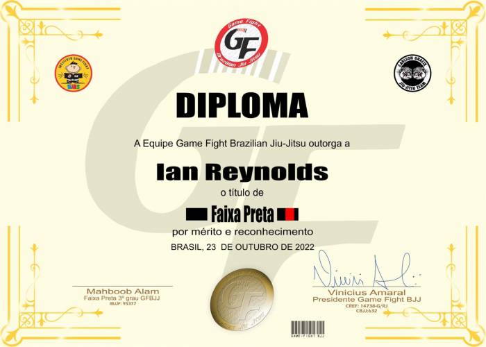 Black belt · October 23, 2022 · Promoted by Vinicius Amaral