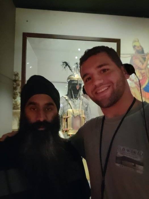 Hitting up the Sikh exhibition with Rayron Gracie