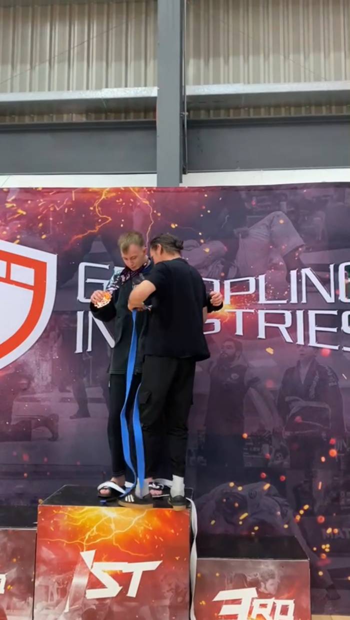 Blue belt · April 5, 2025 · Promoted by Thomas Helenson