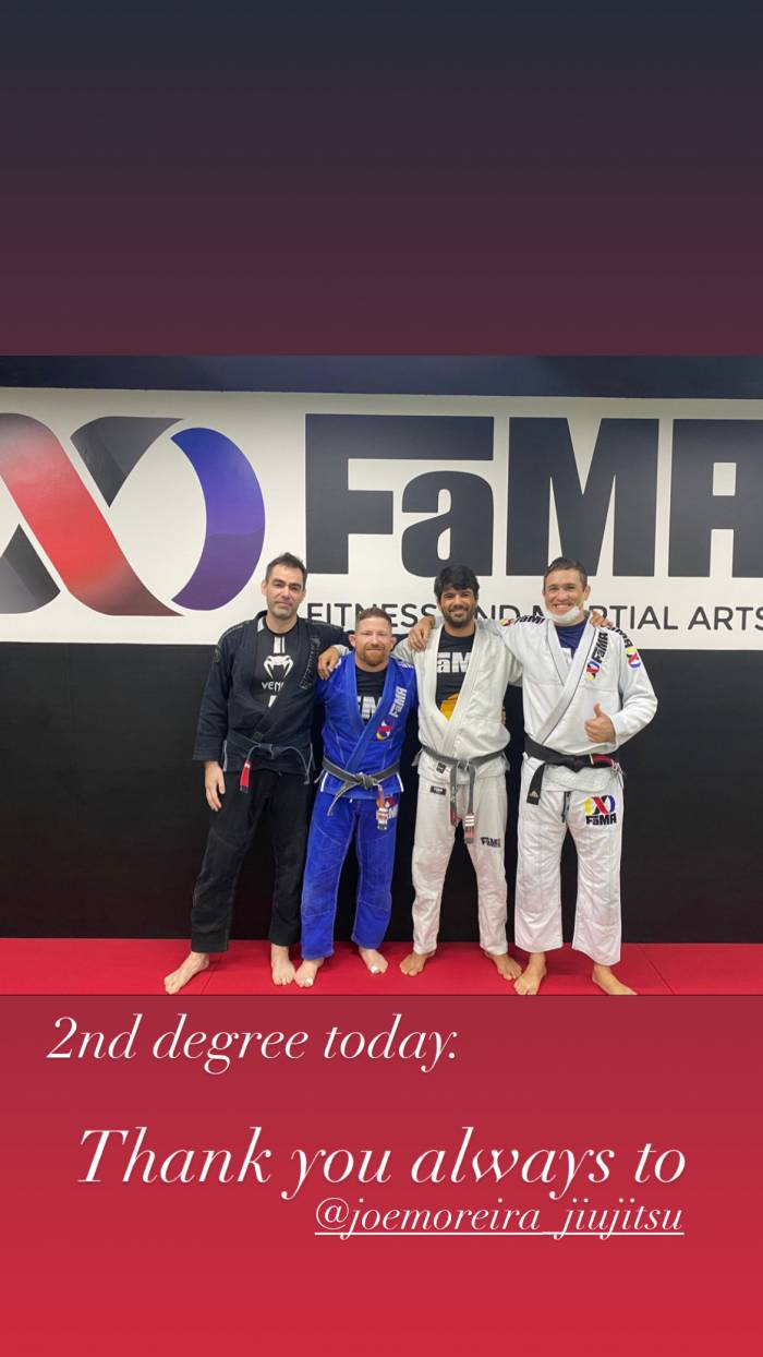Black belt 2nd degree · January 18, 2022 · Promoted by Zoro Moreira