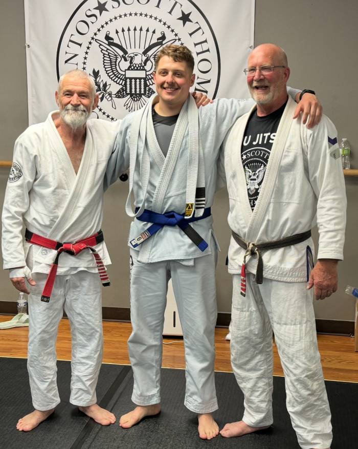 Blue belt · April 20, 2024 · Promoted by Scott Thompson