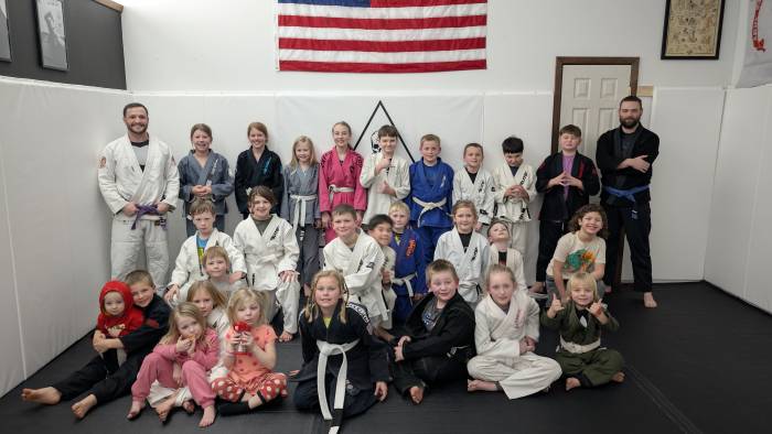 One of my largest kids classes at Midwest BJJ
