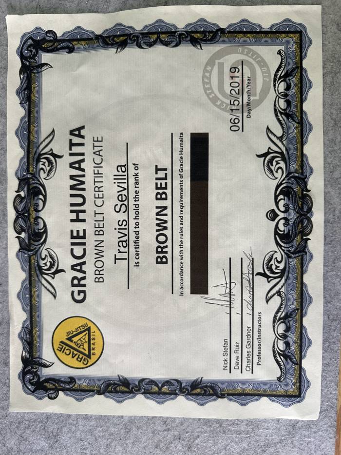 Brown belt · June 15, 2019 · Promoted by Nicholas Stefan