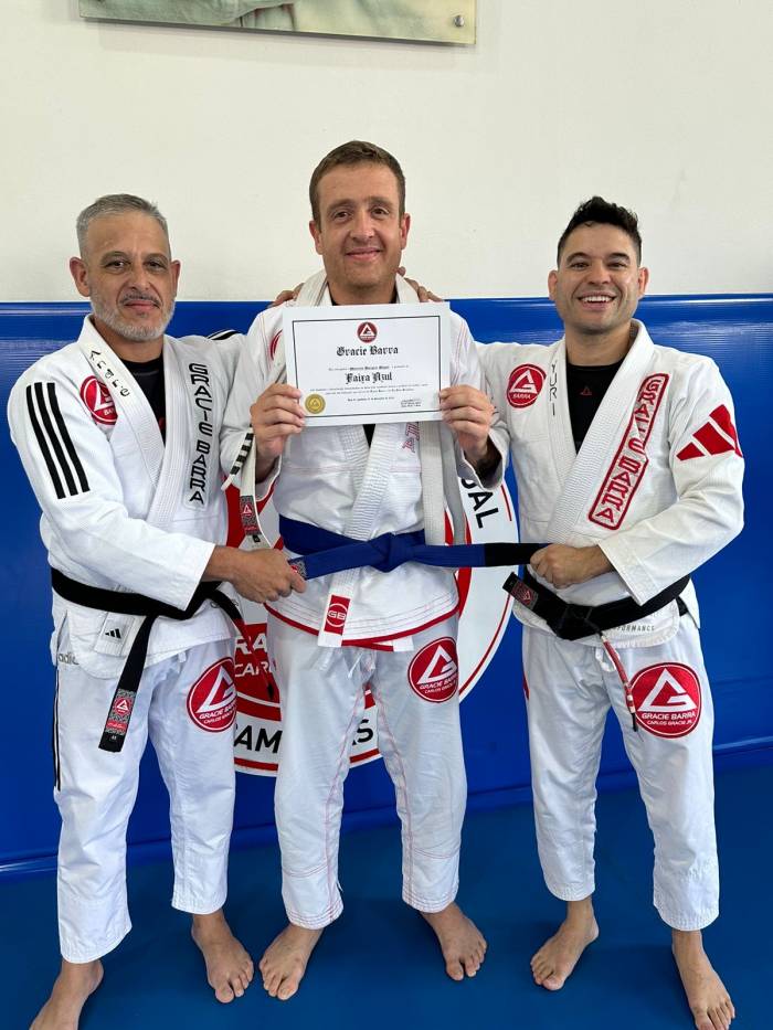 Blue belt · December 10, 2024 · Promoted by Gracie Barra Campinas