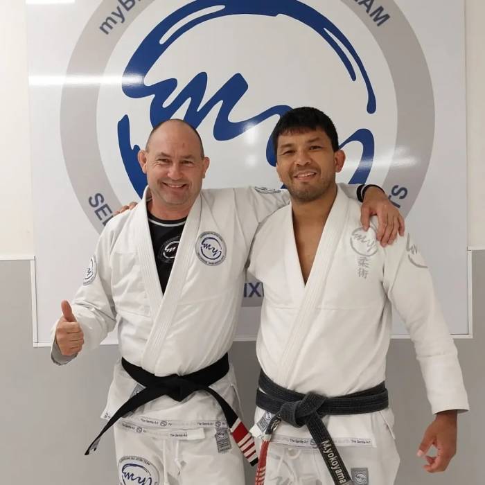 3rd Degree promotion with Professor Mario Yokoyama. Nelson, New Zealand