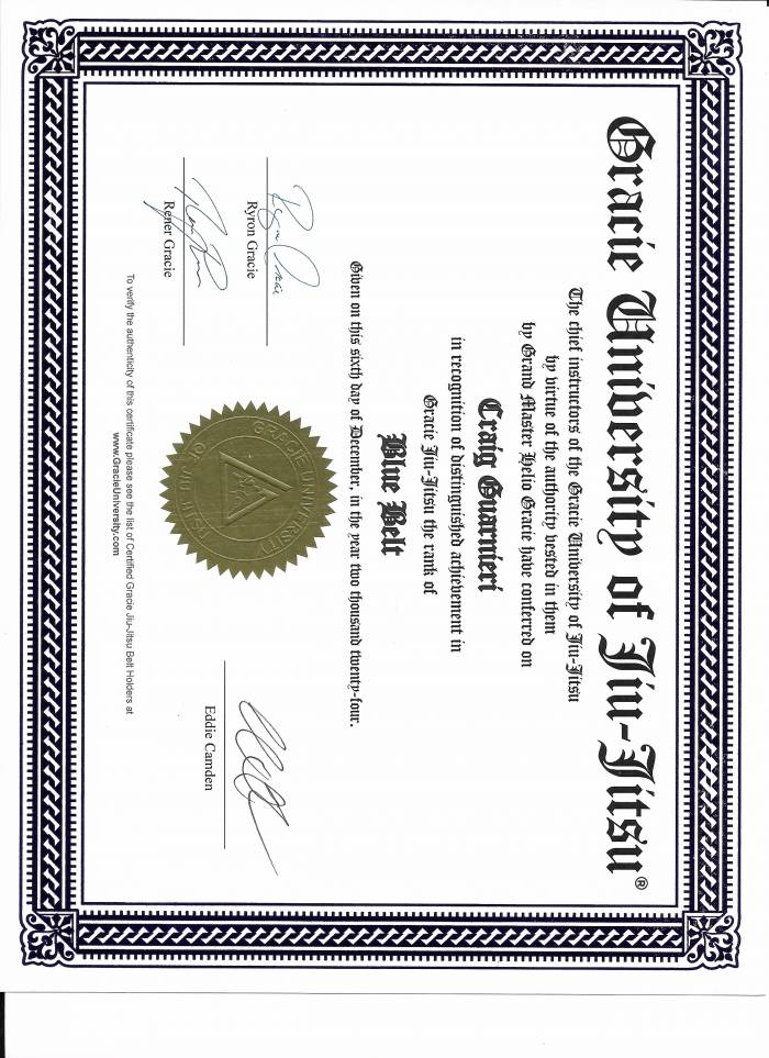 Blue belt · December 6, 2024 · Promoted by Eddie Camden