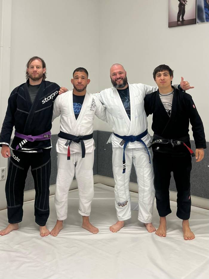 Blue belt · December 6, 2013 · Promoted by Arash Egbhali / Esa Muradi (starting stripe 2)