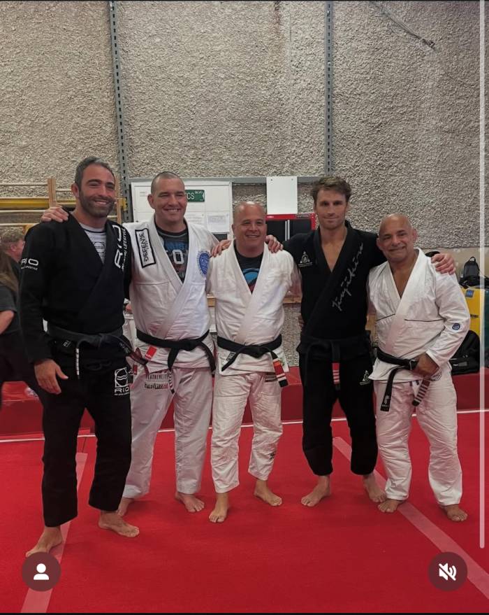 Training with Rafael Lang, Rodrigo “Comprido” Medeiros, Clark Gracie, and Renato Tavares