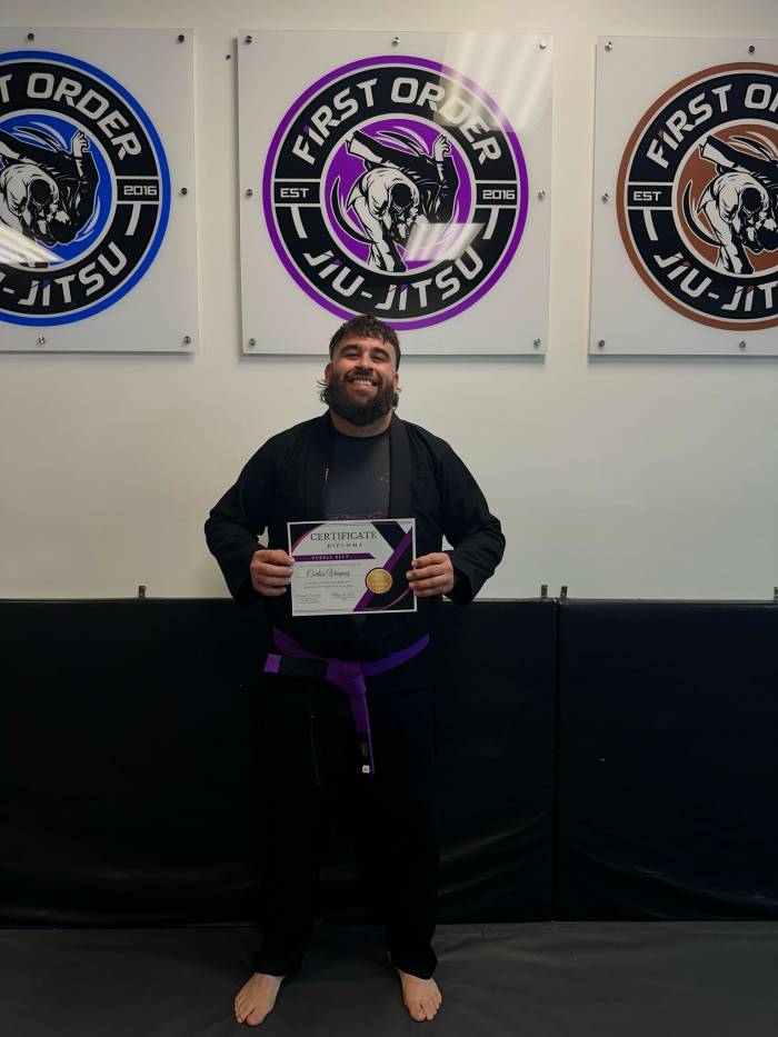 Purple belt · April 26, 2025 · Promoted by Tarzan First Order of Jiu-jitsu