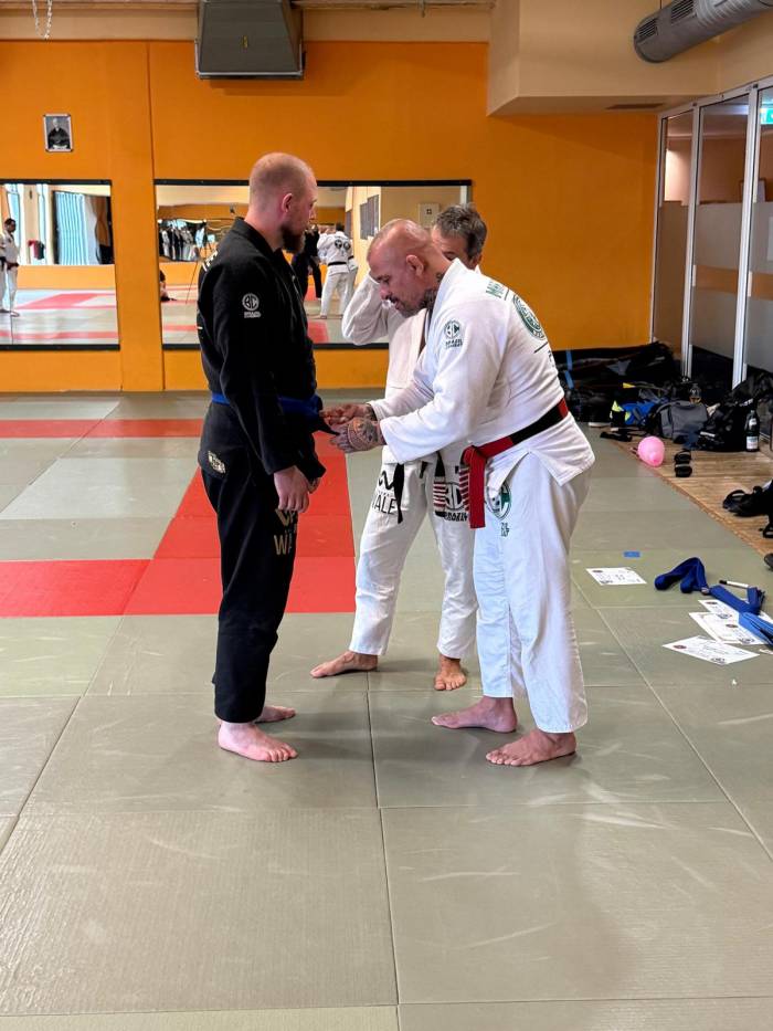 Blue belt · April 24, 2024 · Promoted by Grande Mestre Marcelo Nigue 7.Dan Coral Belt & Prof. Peter Schira 5.Dan