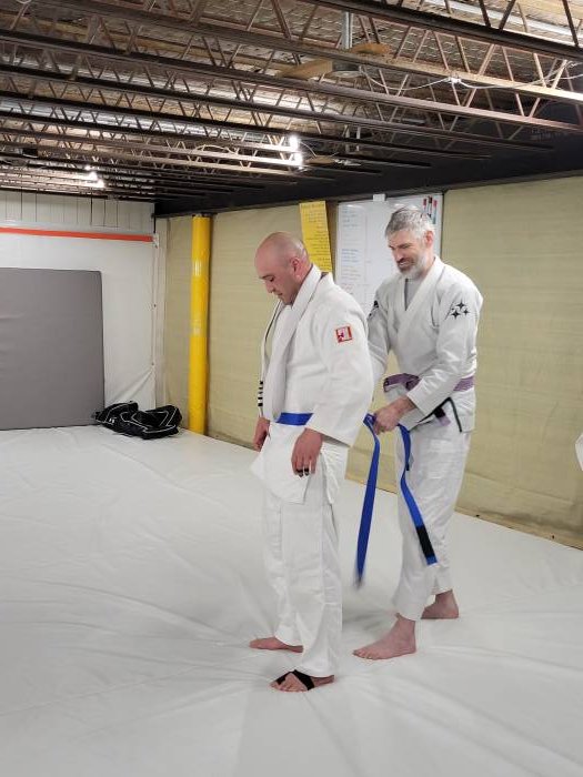 Blue belt · April 26, 2025 · Promoted by Samuel Holmes