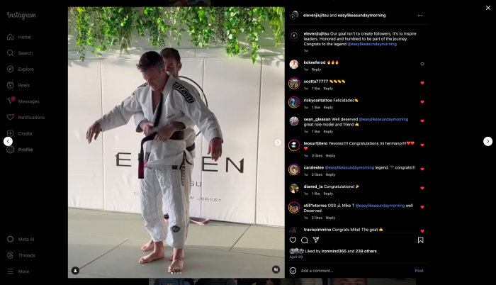 Black belt · April 29, 2025 · Promoted by Ian Clark
