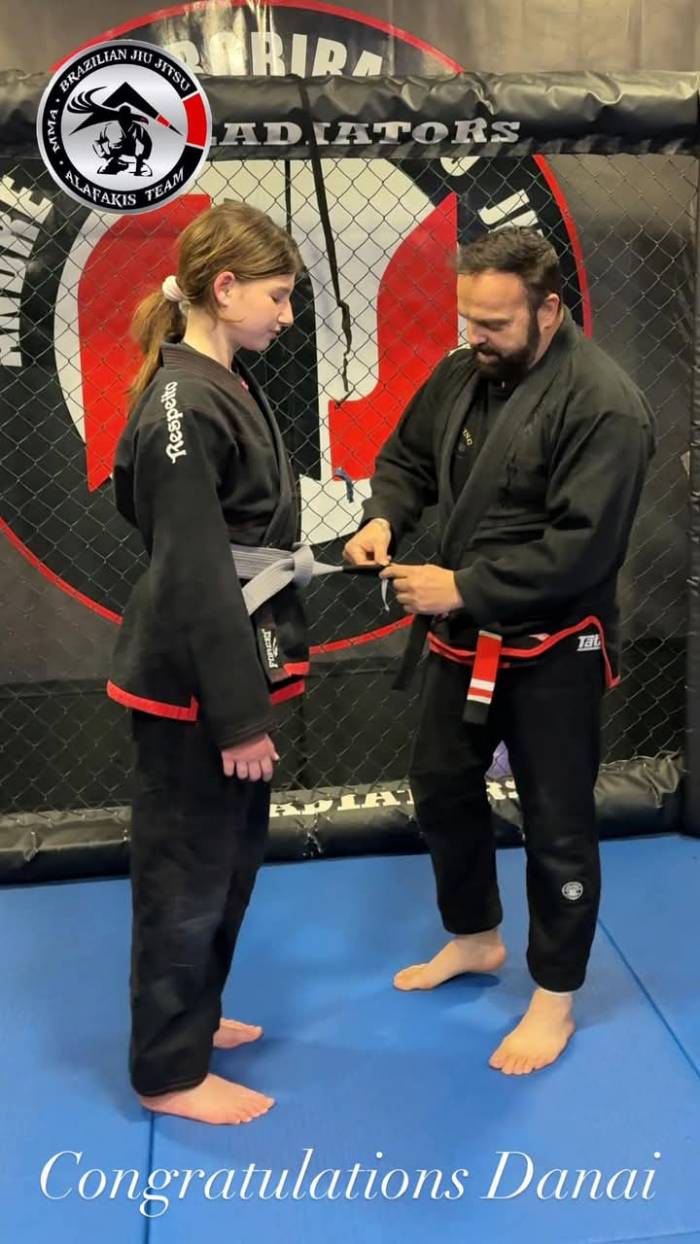 Gray belt · February 7, 2024 · Promoted by Alafakis Christos