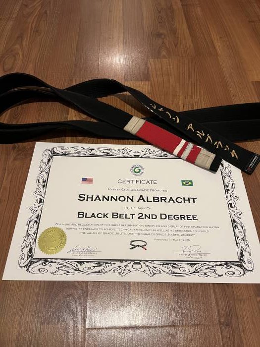 Black belt 2nd degree · May 14, 2022 · Promoted by Charles Gracie