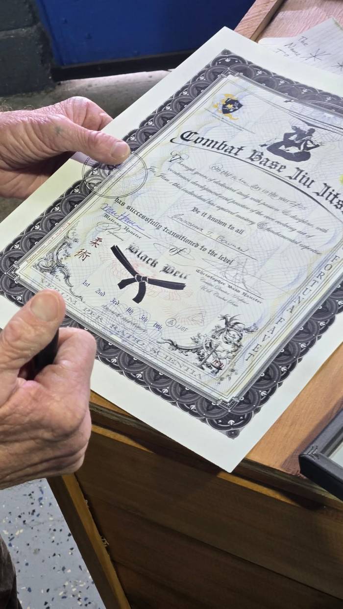 Black belt · April 26, 2025 · Promoted by Christopher Haueter