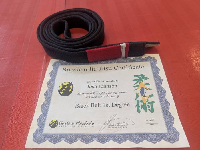 Black belt 1st degree · May 21, 2022 · Promoted by Gustavo Machado