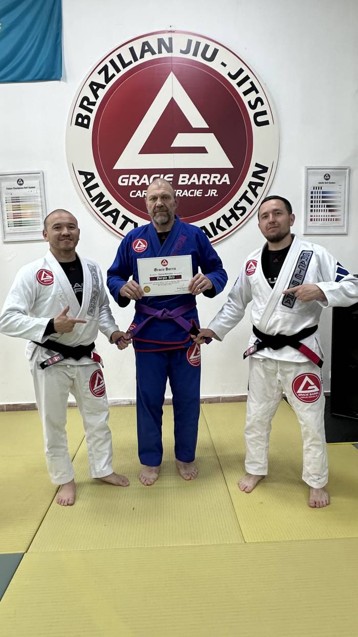 Purple belt · May 24, 2025 · Promoted by Rustam Balabaev