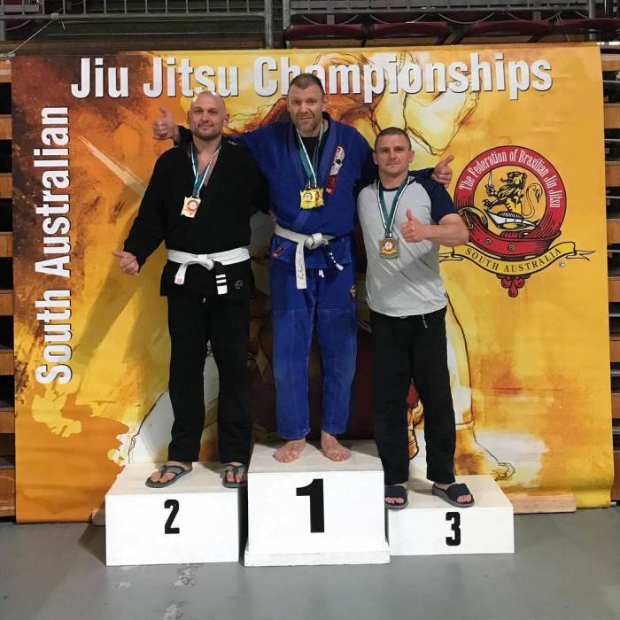 Grateful for the challenge — thanks Josh and Damien for the great rolls at AFBJJ 2019. Took home two gold medals that day.