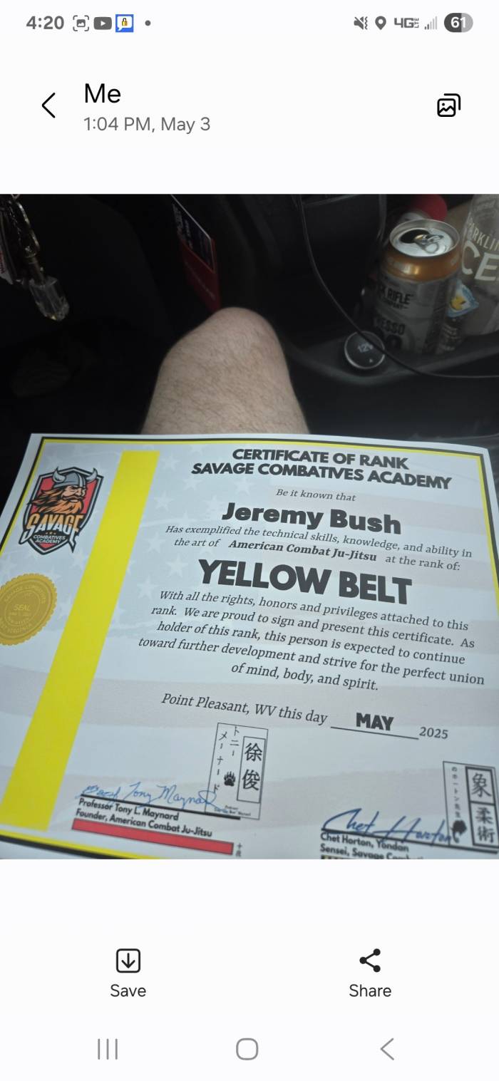 White belt · November 1, 2021