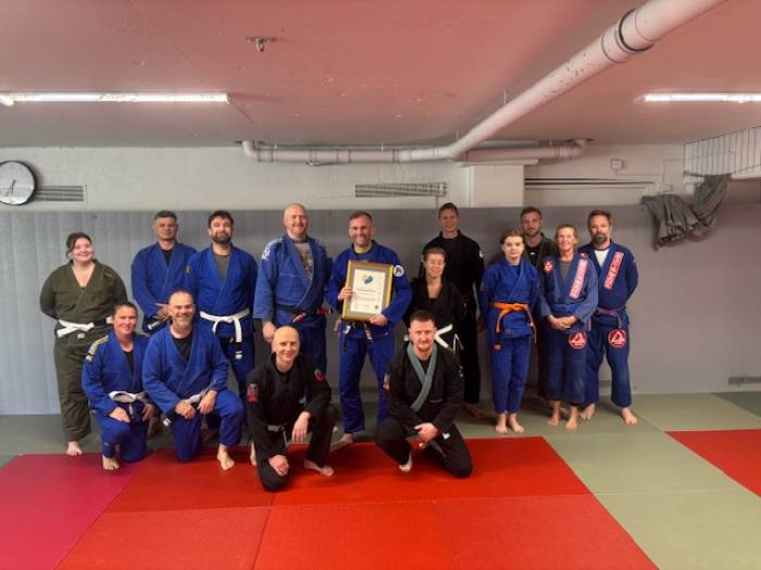 Coach Andreas getting recognized by SBK