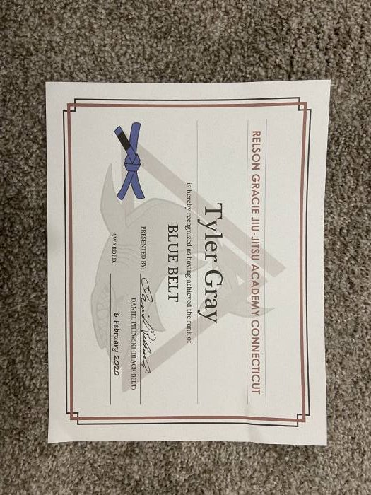 Blue belt · February 6, 2020 · Promoted by Daniel Pilewski