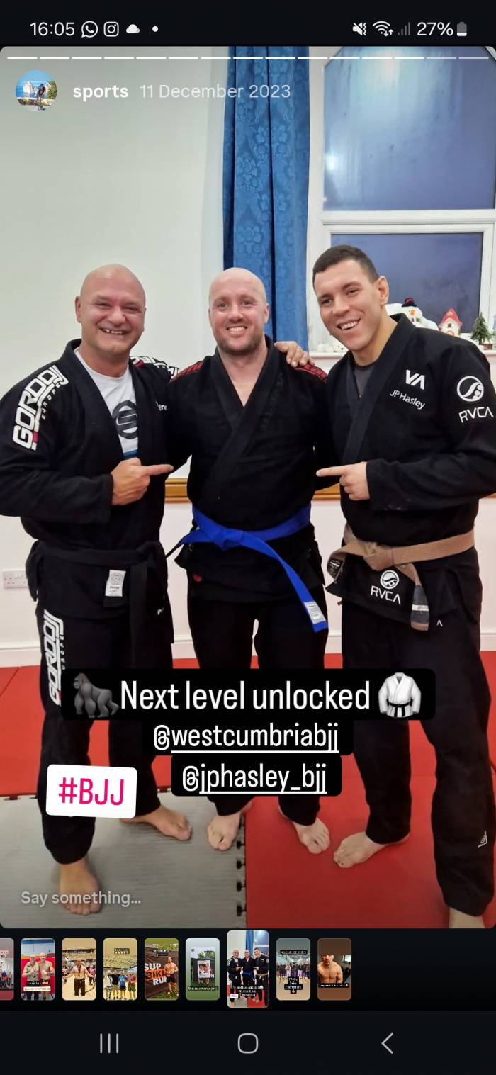 Blue belt · December 10, 2023 · Promoted by John Paul Hasley