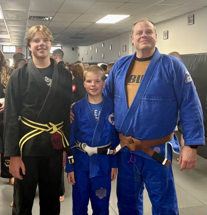 My boys and I received stripes today