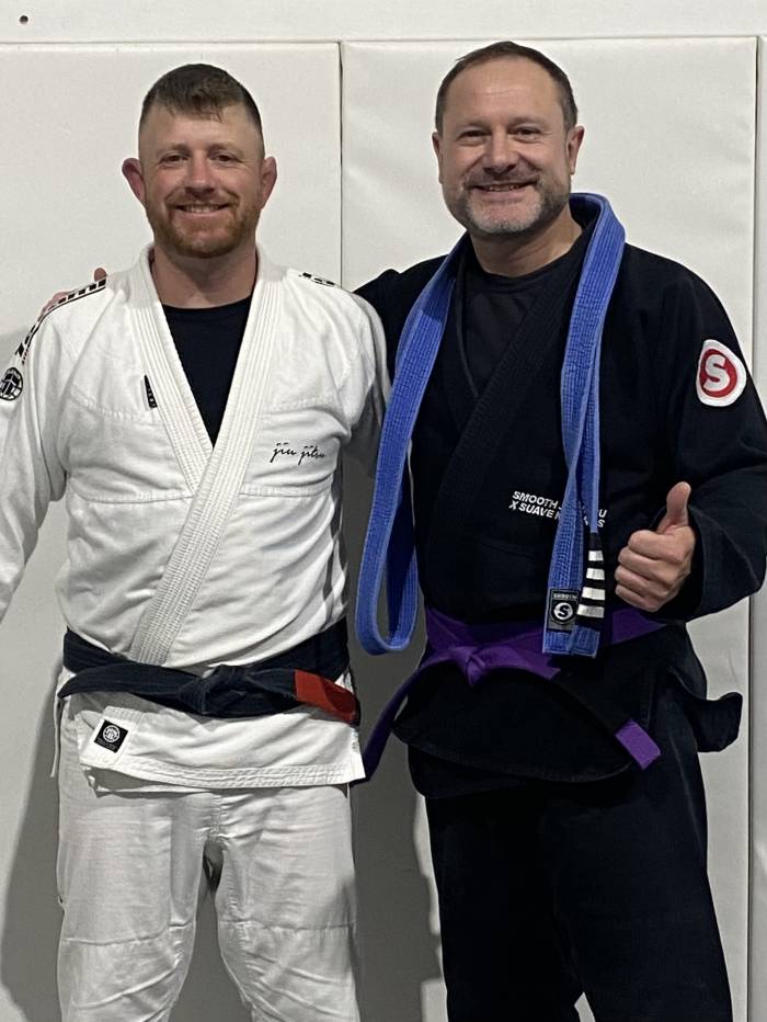 23 June 2025 Promoted to Purple Belt by Coach Stephen Reeks, Smooth Jiu Jitsu Academy, Moss Vale NSW 2577, Australia