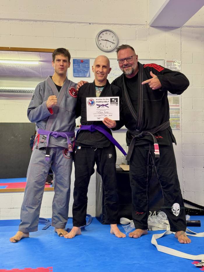 Purple belt · June 26, 2025 · Promoted by Mike Kieber