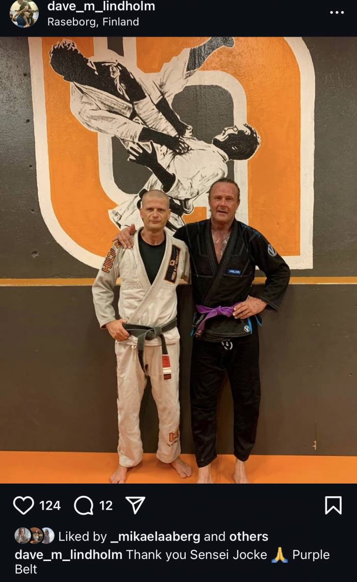 Purple belt · August 29, 2022 · Promoted by Joacim Bergman