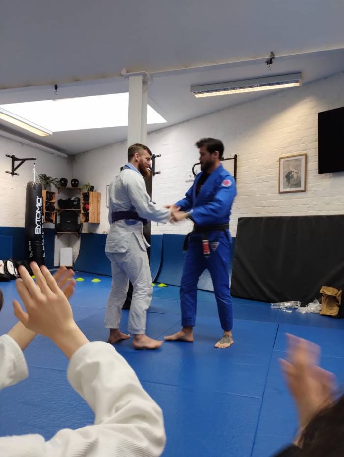 Purple belt · February 4, 2023 · Promoted by Simon Tutton