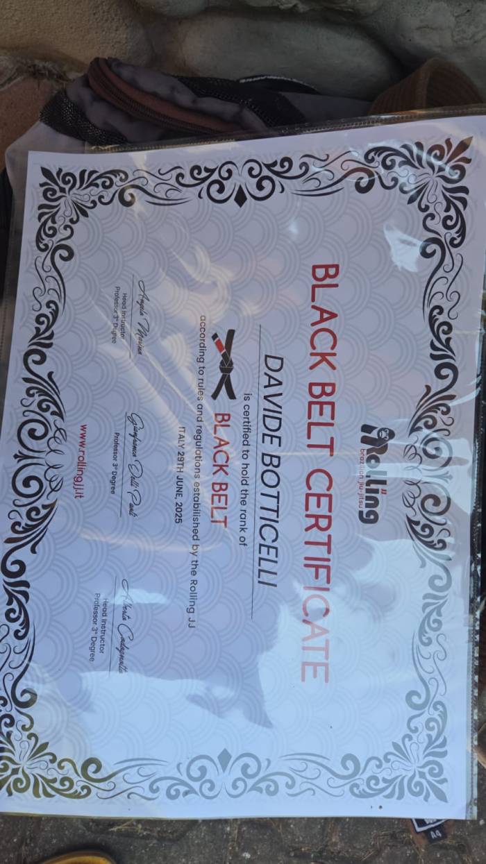 Black belt · June 29, 2025 · Promoted by Angelo Marino